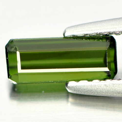0.60 Ct. Good Natural Gemstone Octagon Shape Green Tourmaline Unheated