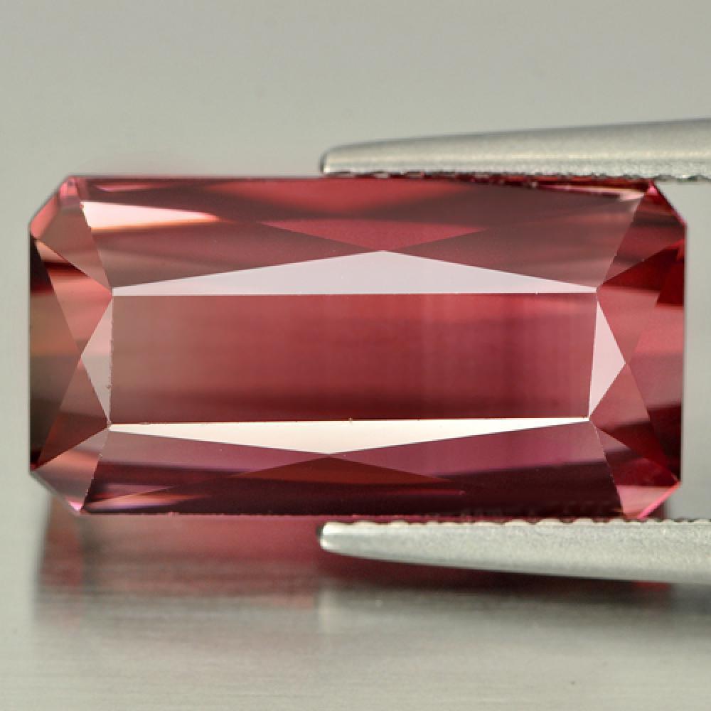Pink Tourmaline 10.84 Ct. VVS Octagon Shape 16.6 x 8.4 Mm. Natural Gem Nigeria