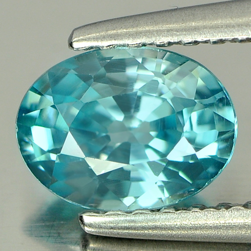 1.12 Ct. Shimmering Clean Natural Blue Zircon Cambodia