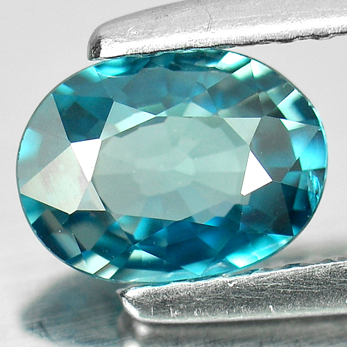 0.97 Ct. Natural Gemstone Blue Zircon Oval Shape From Cambodia