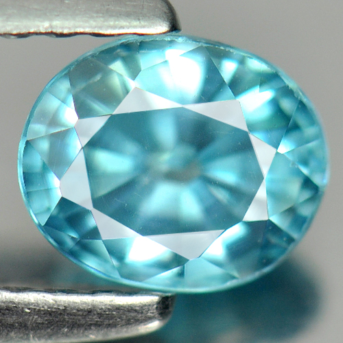 0.99 Ct. Graceful Clean Natural Blue Zircon Cambodia