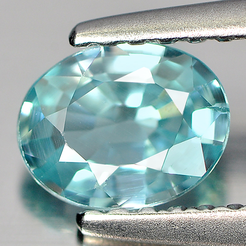0.77 Ct. Charming Clean Natural Blue Zircon Cambodia