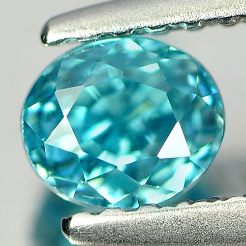 0.97 Ct. Charming Clean Natural Blue Zircon Cambodia