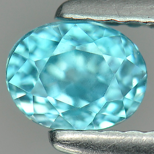 1.06 Ct. Oval Shapae Gemstone Natural Blue Color Zircon Cambodia