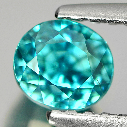 1.13 Ct. Lively Natural Blue Color Zircon Cambodia Gem