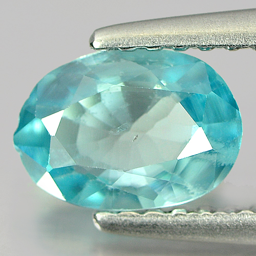 1.01 Ct. Oval Shape Natural Blue Color Zircon Gemstone