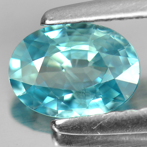 1.09 Ct. Good Oval Natural Blue Colo Zircon
