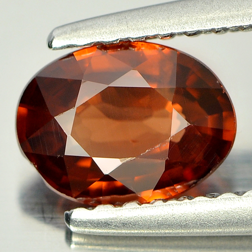 1.02 Ct. Beautiful Oval Natural Gem Imperial Red Zircon Tanzania