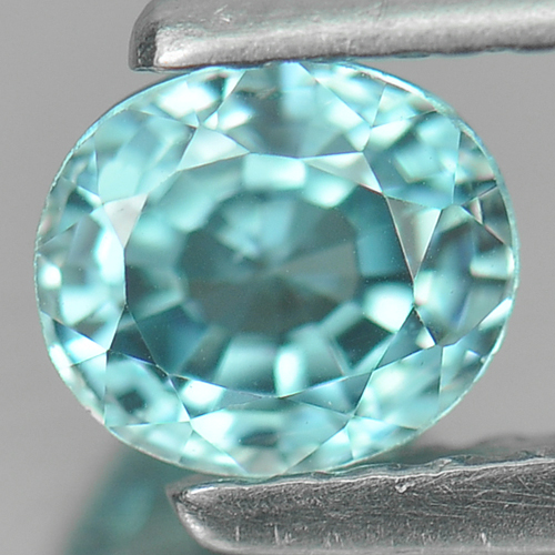 0.92 Ct. Oval Shape Natural Blue Zircon Cambodia Gems