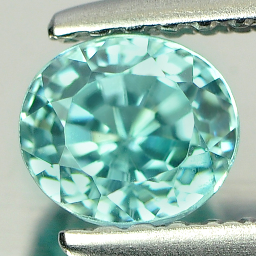 1.09 Ct. Good Oval Natural Blue Zircon Cambodia Gems