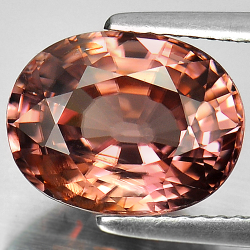 Imperial Pink Zircon 6.51 Ct. Oval Shape 11.6 x 9 Mm. Natural Gemstone Unheated