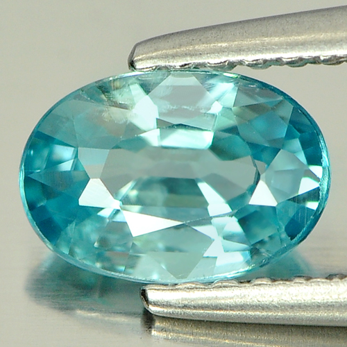1.12 Ct. Stunning Natural Gemstones Blue Zircon Oval Shape