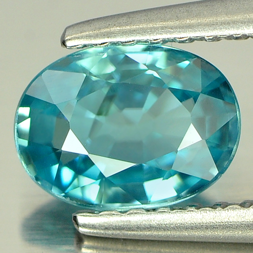 1.10 Ct. Alluring Natural Blue Zircon Gemstones Oval Shape