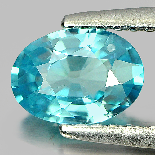 1.05 Ct. Stunning Oval Cut Natural Blue Zircon Gemstone