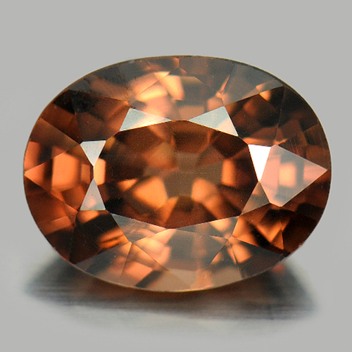 1.48 Ct. Oval Shape Natural Imperial Zircon Gemstone Unheated