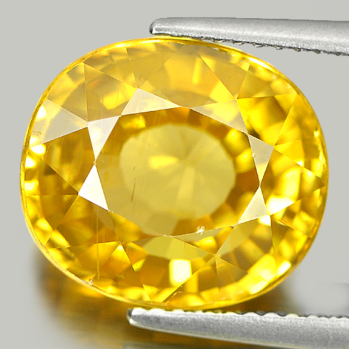 Big Size 12.13 Ct. Natural Yellow Zircon Gemstone From Cambodia