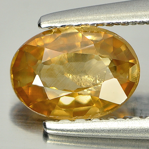 1.02 Ct. Oval Shape Natural Gemstone Yellow Zircon