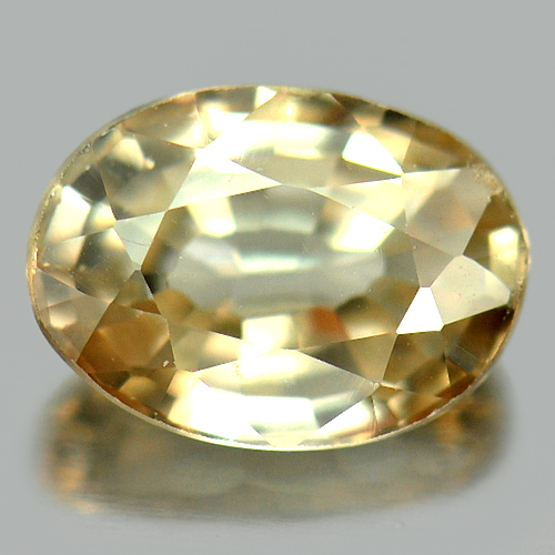 1.08 Ct. Oval Shape Natural Light Imperial Zircon Gemstone Cambodia