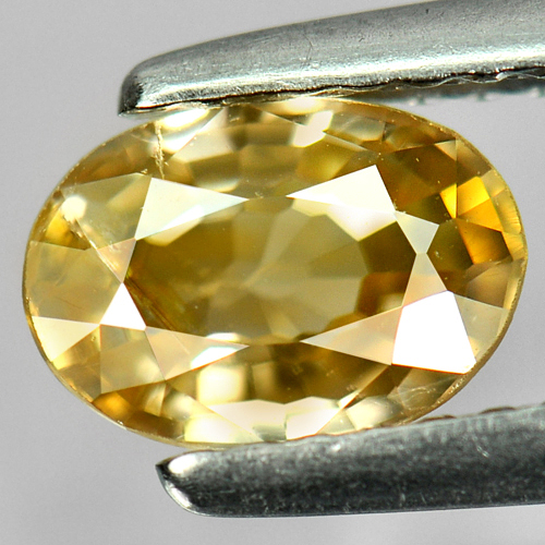 1.11 Ct. Oval Shape Natural Gemstone Light Yellow Zircon
