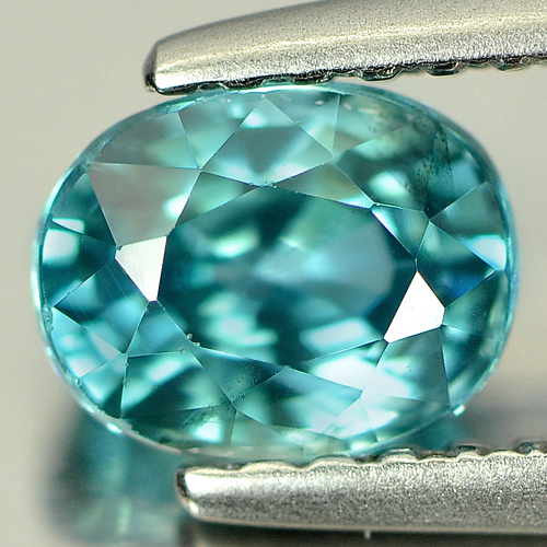 0.69 Ct. Natural Gemstone Cushion Shape Blue Zircon