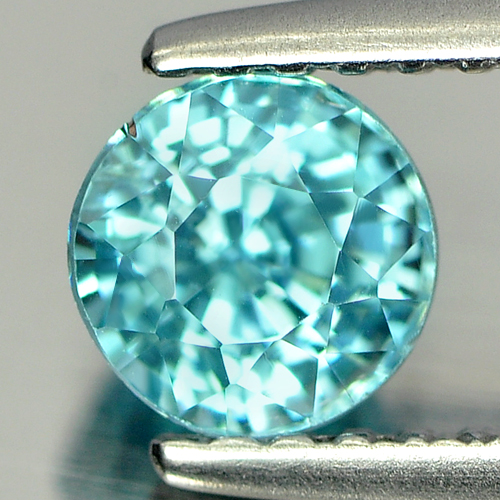 1.07 Ct. Natural Gemstone Round Shape Blue Zircon