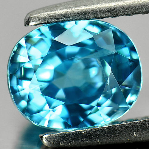 2.61 Ct. Oval Shape Natural Gemstone Blue Color Zircon From Cambodia