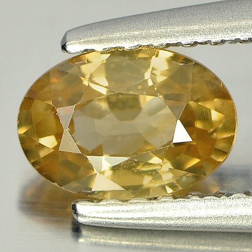 0.94 Ct. Natural Gemstone Yellow Color Zircon Oval Shape