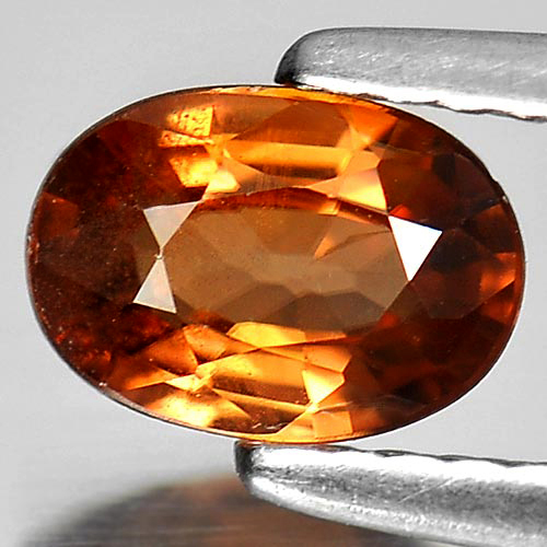 0.89 Ct. Calibrate Size 7 x 5 Mm. Oval Natural Gem Yellowish Brown Zircon