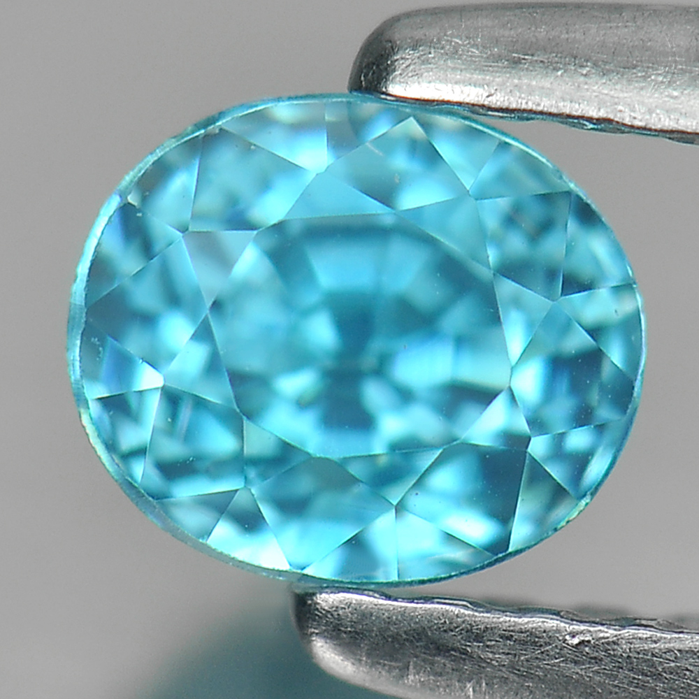 0.98 Ct. Shinning Natural Blue Zircon Gemstone Oval Shape