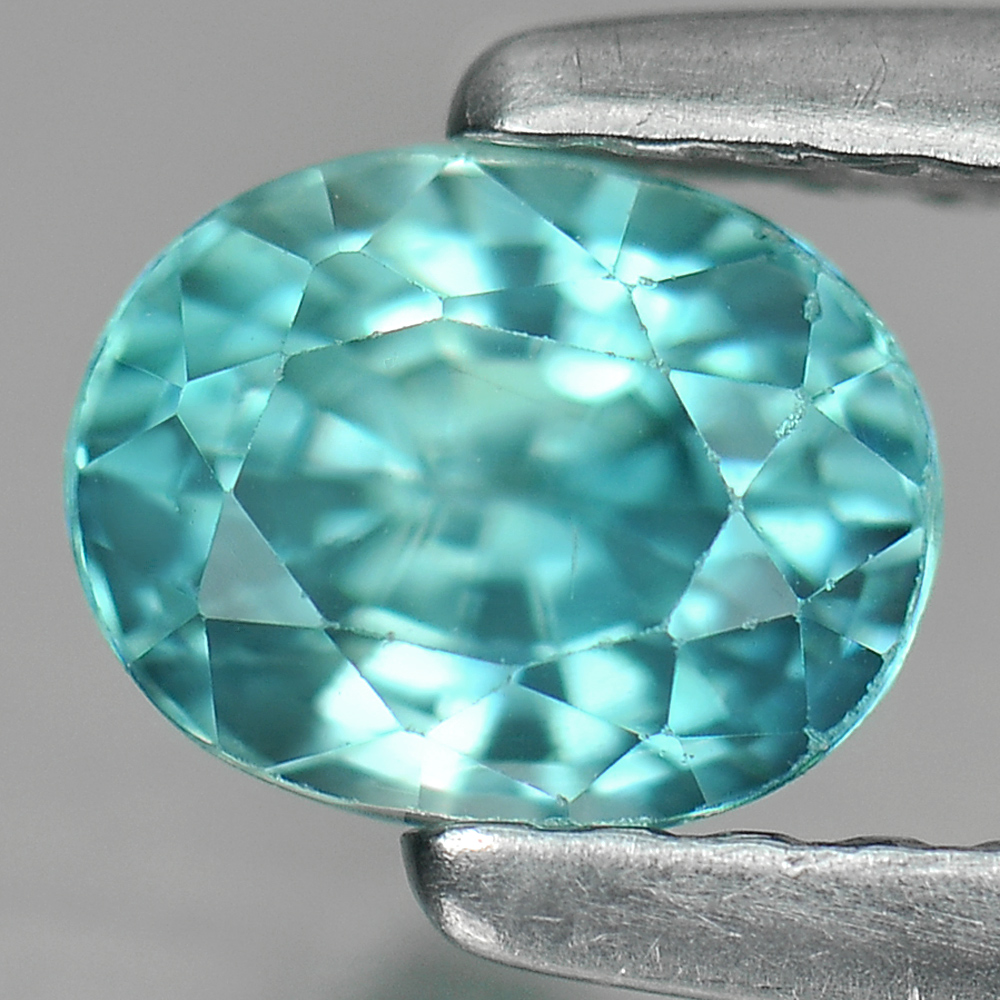 0.97 Ct. Dazzling Natural Blue Zircon Gemstone Oval Shape
