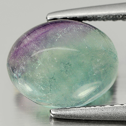 Top Luster 3.06 Ct. Gemstone Oval Cabochon Natural Fluorite Brazil