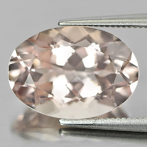 Unheated 5.72 Ct. Alluring Gem Natural Peach Pink Morganite Oval Shape