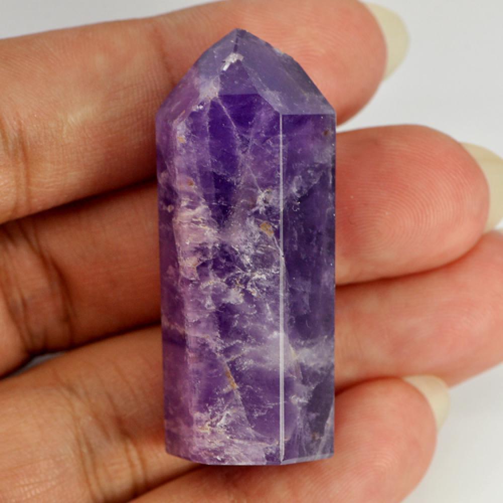 Unheated 106.90 Ct. Attractive Gems Natural Violet  Amethyst Rough