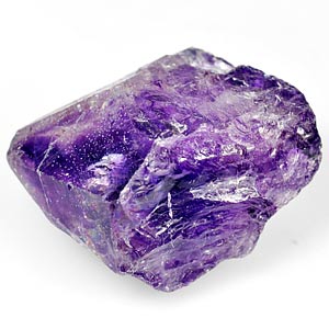 35.65 Ct. Unheated Natural Violet Amethyst Rough Brazil