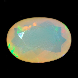 0.45 Ct. Oval Clean Natural Multi Color Opal Sudan Gem
