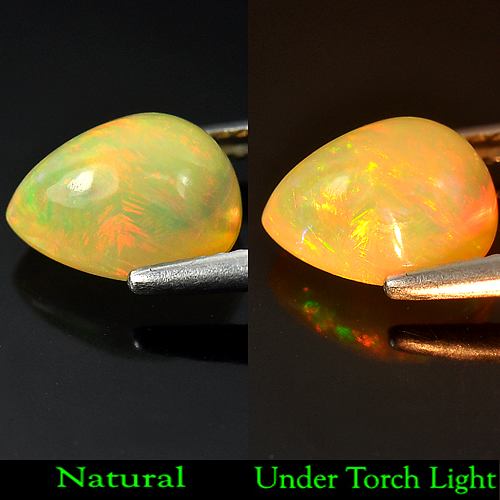 2.52 Ct. Pear Cabochon Natural Multi Color Opal Sudan