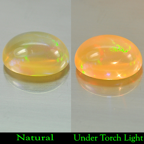 Unheated 3.56 Ct. Natural Multi-Color Play Of Colour Opal Oval Cabochon