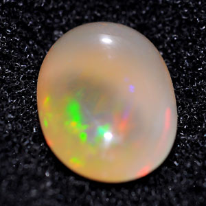 Unheated 1.53 Ct. Oval Cab Natural Gem Multi Color Opal