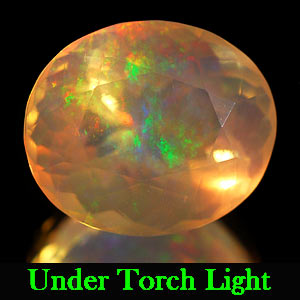 3.67 Ct. Oval Natural Multi Color Opal Sudan Unheated