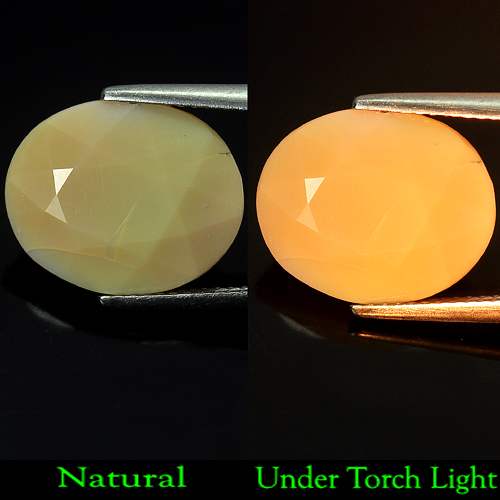 6.15 Ct. Oval Natural Brownish Orange Opal Sudan Gem