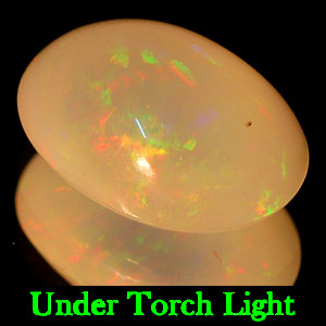3.73 Ct. Oval Cab Natural Multi Color Opal Sudan Gem