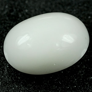 4.99 Ct. Oval Cab Natural Gem White Color Opal Unheated