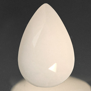 0.40 Ct. Pear Natural Gem White Color Opal Unheated Gem