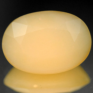 3.51 Ct. Oval Natural Yellow Color Opal Sudan Unheated