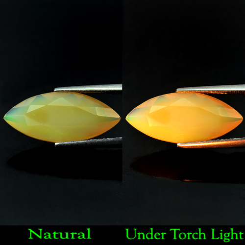 6.36 Ct. Marquise Shape Natural Yellow Opal Unheated