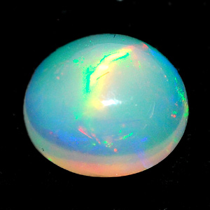 0.97 Ct. Oval Cabochon Natural Multi Color Opal Unheated
