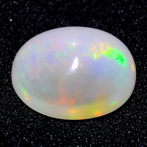 7.37 Ct. Oval Cabochon Natural Multi Color Opal Unheated