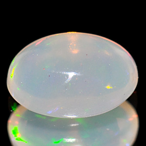0.57 Ct. Oval Cabochon Natural Multi Color Opal