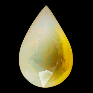 Unheated 3.53 Ct. Pear Natural Multi Color Opal Sudan