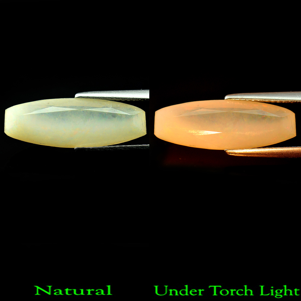 Unheated 3.97 Ct. Good Gemstone Natural Multi Color Opal Fancy Shape